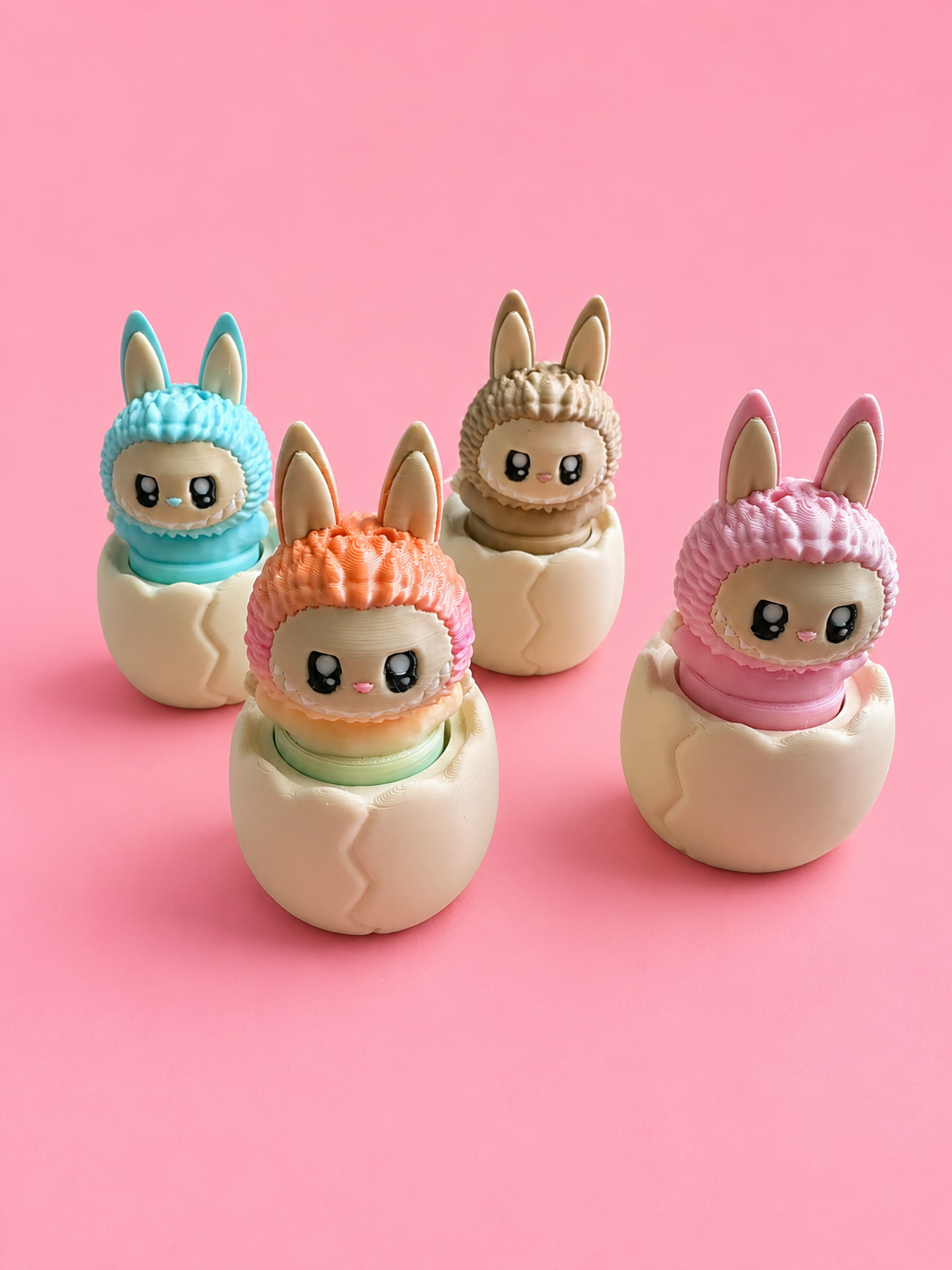 Bunny Hatch Clicker – Articulated Fidget Bunny in Egg