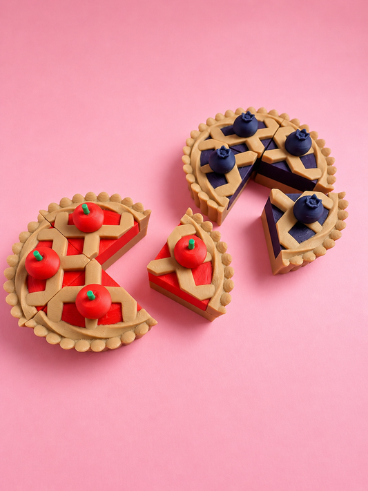 Cozy Pie Slice Magnet Set