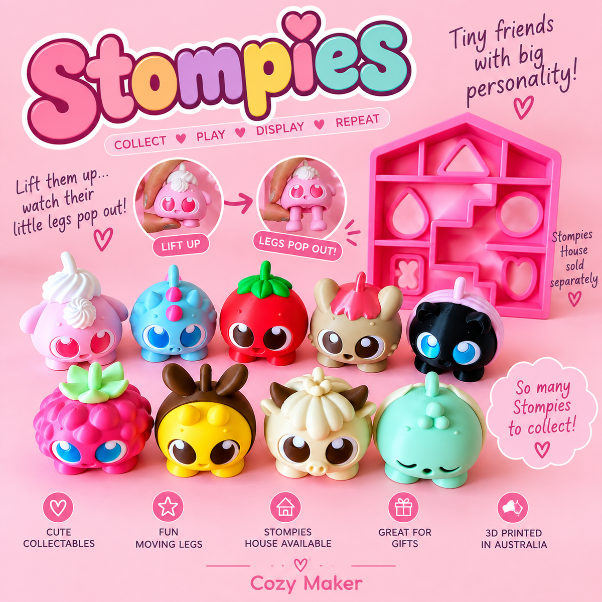 Stompies – Collectible 3D Printed Moving Characters