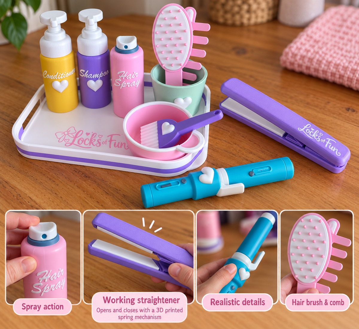 Little Locks Hair Salon Play Set